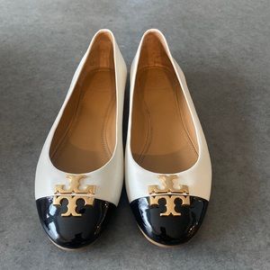 Tory Burch Everly Cap Toe Ballet.